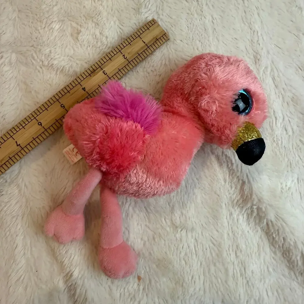 Ty TySilk Gilda Pink Flamingo Beanbag Plush Stuffed Animal Toy